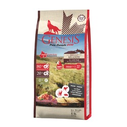 Genesis Pure Canada Broad Meadow Soft полувлажный корм для взрослых собак с говядиной, мясом косули и дикого кабана - 2,27 кг