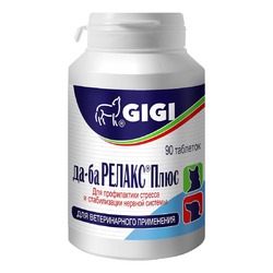Gigi Да-ба Релакс Плюс для успокоения и укрепления нервной систем собак и кошек 90 таблеток