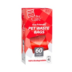 Gigwi Pet Care пакеты для уборки фекалий, биоразлагаемые - 4 рулона по 15 шт