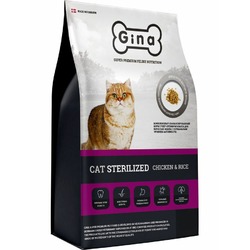 Gina Cat Sterilized сухой корм для стерилизованных кошек, с курицей и рисом - 7,5 кг
