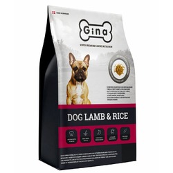 Gina Dog Lamb & Rice сухой гипоаллергенный корм для взрослых собак с ягненком и рисом - 1 кг