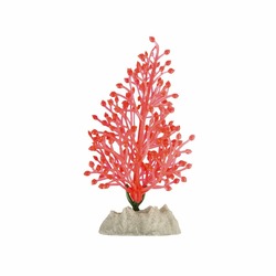 Glofish растение для аквариума пластиковое флуоресцентное оранжевое 13 см