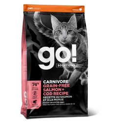 GO! Carnivore GF Salmon + Cod сухой корм для котят и кошек, беззерновой, с лососем и треской - 3,63 кг
