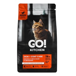 Go Kitchen сухой корм для котят и кошек всех возрастов, беззерновой, с лососем - 3,63 кг