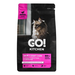 Go Kitchen сухой корм для котят и кошек всех возрастов, с курицей - 1,36 кг