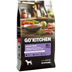 Go Kitchen сухой корм для взрослых собак всех пород, беззерновой, с курицей, индейкой, лососем и уткой - 1,59 кг