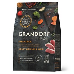 Grandorf Dog Adult Medium Maxi сухой корм для собак всех пород, с уткой и бататом - 3 кг