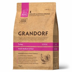 Grandorf сухой корм для собак средних и крупных пород, с индейкой - 3 кг