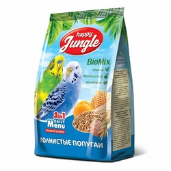 Happy Jungle сухой корм для волнистых попугаев при линьке - 500 г