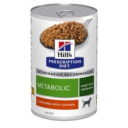 Hills Prescription Diet Metabolic для собак, для коррекции веса, с курицей, в консервах - 370 г