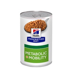 Hills Prescription Diet Metabolic + Mobility для собак, для коррекции веса, с курицей, в консервах - 370 г