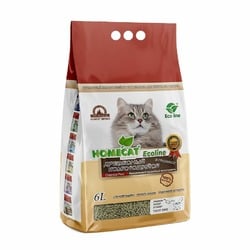 Homecat Ecoline наполнитель для кошек, комкующийся, древесный, в гранулах - 6 л, 2 кг