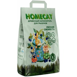 Homecat Лесная Свежесть наполнитель для грызунов, древесный - 2 кг