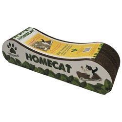 Homecat Мини когтеточка для кошек "Мятная волна", гофрокартон, 41х12х10 см