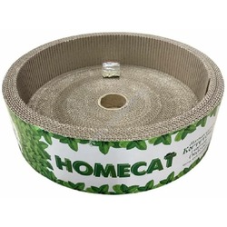 Homecat Мятная когтеточка с бортами круглая гофрокартон - 36х9 см