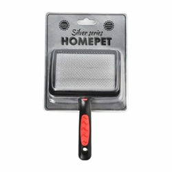 Homepet Silver Series пуходерка пластиковая с каплей размер M - 18х11,5 см