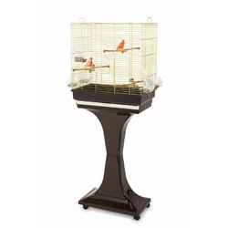 Imac Camilla клетка для птиц на колесах и подставке, золото-коричневая, 50х30х57/129 см