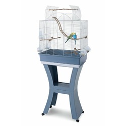 Imac Matilde клетка для птиц на колесах и подставке, синяя, 58х38х71/143 см