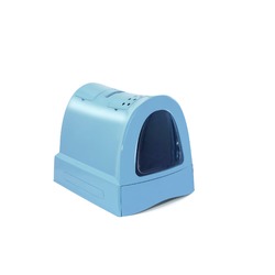 Туалет Imac Zumac для кошек закрытый пепельно-синий - 40х56х42,5 см.