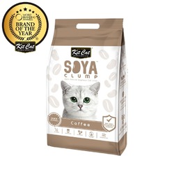 Kit Cat SoyaClump Soybean Litter Coffee соевый биоразлагаемый комкующийся наполнитель с ароматом кофе