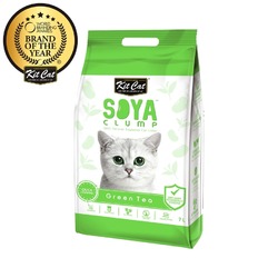 Kit Cat SoyaClump Soybean Litter Green Tea соевый биоразлагаемый комкующийся наполнитель с ароматом зеленого чая - 7 л