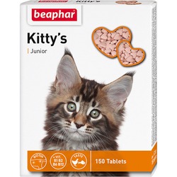 Лакомство Beaphar Kitty`s Junior для котят витаминизированное сердечки - 150 таб