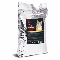 Landor полнорационный сухой корм для стерилизованных котов и кошек, с индейкой и уткой