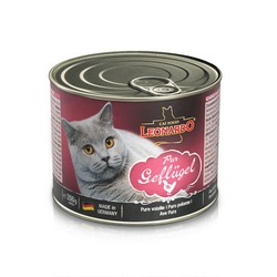 Leonardo Quality Selection влажный корм для кошек, фарш из птицы, в консервах - 200 г