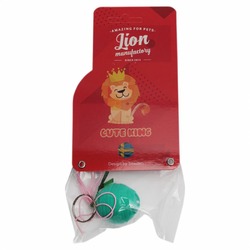 Lion игрушка для кошек, Мячик на резинке с кольцом LMG-K0015-B - 6 см