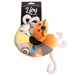 Lion игрушка для собак, Кот-рогалик LMG-D0069-B - 23 см