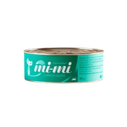 Mi-Mi влажный корм для кошек, c КРАБОМ, в консервах - 80 г