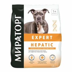 Мираторг Expert Hepatic полнорационный сухой корм для собак «Бережная забота о здоровье печени» - 1,5 кг