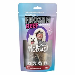Molina Frozen Beef сублимированное лакомство для собак и щенков, рубец говяжий - 35 г