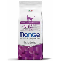 Monge Cat Daily Line полнорационный сухой корм для кошек, с курицей - 10 кг