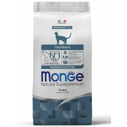 Monge Cat Speciality Line Monoprotein Sterilised сухой корм для стерилизованных кошек, с форелью
