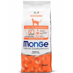 Monge Cat Speciality Line Monoprotein Adult полнорационный сухой корм для кошек, с лососем - 10 кг