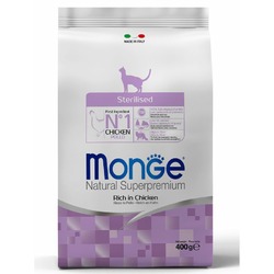 Monge Cat Daily Line Sterilised полнорационный сухой корм для стерилизованных кошек, с курицей - 400 г