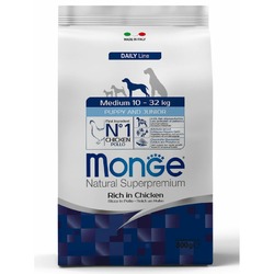 Monge Dog Daily Line Medium полнорационный сухой корм для щенков средних пород, с курицей - 800 г
