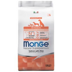 Monge Dog Speciality Line Monoprotein Puppy & Junior полнорационный сухой корм для щенков, с лососем и рисом - 2,5 кг