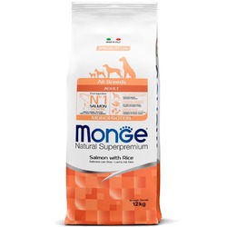 Monge Dog Speciality Line Monoprotein полнорационный сухой корм для собак, с лососем и рисом - 12 кг
