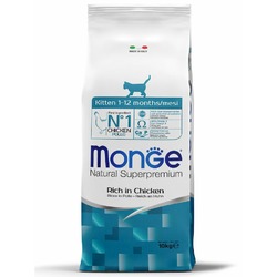 Monge Cat Daily Line полнорационный сухой корм для котят, с курицей - 10 кг