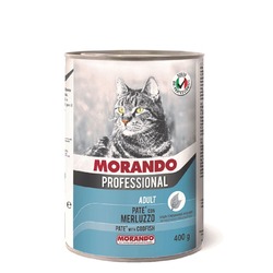 Morando Professional для кошек, паштет, с треской, в консервах - 400 г