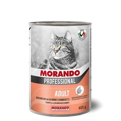 Morando Professional для кошек, с креветками и лососем, в консервах - 405 г