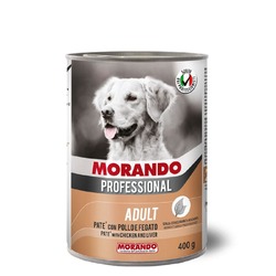 Morando Professional для собак, паштет, с курицей и печенью, в консервах - 400 г