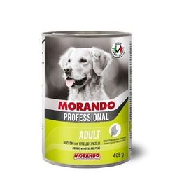 Morando Professional для собак, с кусочками телятины и горохом, в консервах - 405 г