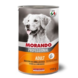 Morando Professional для собак, с ягненком и рисом, кусочки в соусе, в консервах - 1,250 кг