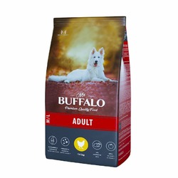 Mr. Buffalo Adult M/L полнорационный сухой корм для собак средних и крупных пород, с курицей