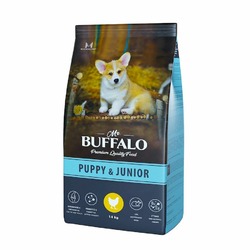 Mr. Buffalo Puppy & Junior полнорационный сухой корм для щенков и юниоров, с курицей