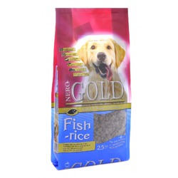 Nero Gold Adult Dog Fish & Rice сухой корм для собак, с рыбным коктейлем, рисом и овощами - 2,5 кг