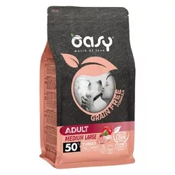 Oasy Dry Grain Free Medium/Large Breed Professional сухой корм для взрослых собак средних и крупных пород беззерновой с индейкой - 2,5 кг